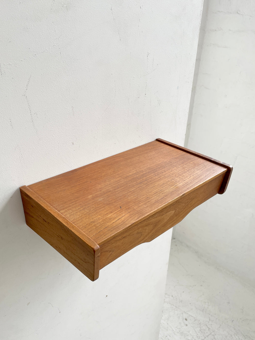 Danish Teak Wall Mounted Table