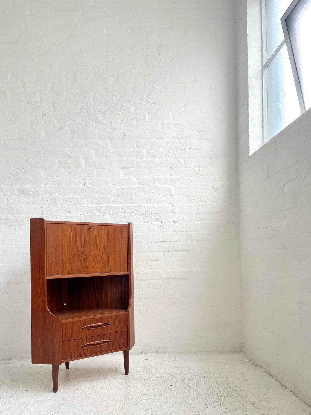 Danish Teak Corner Cabinet