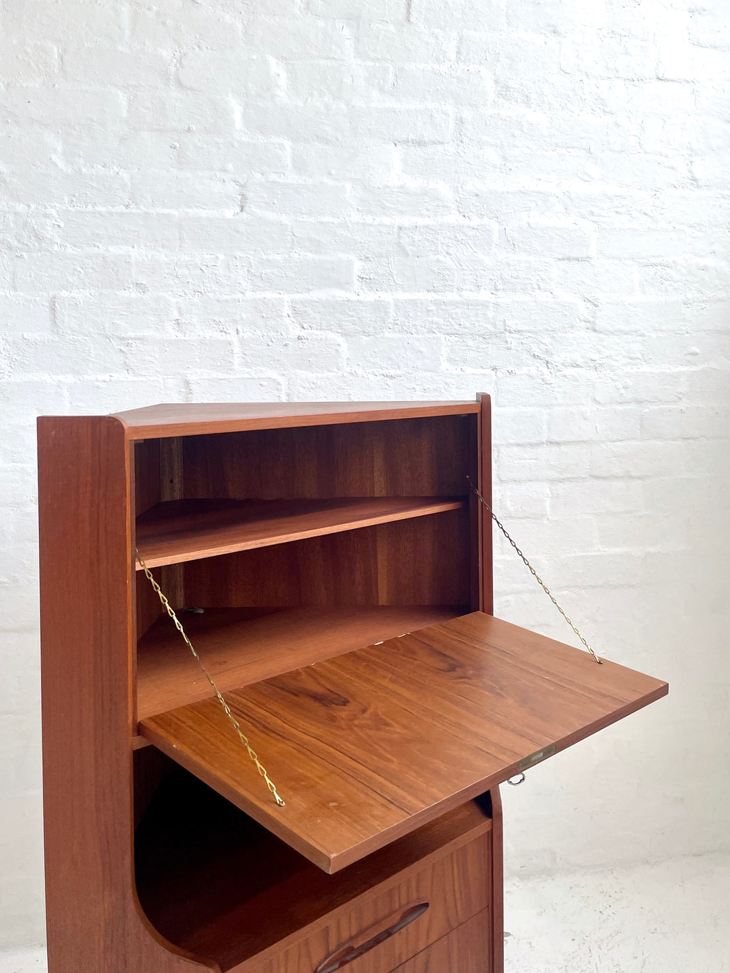 Danish Teak Corner Cabinet