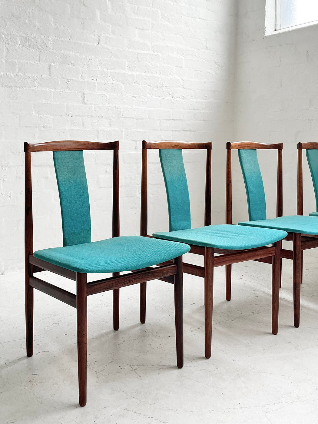 Set of four Danish Rosewood Chairs
