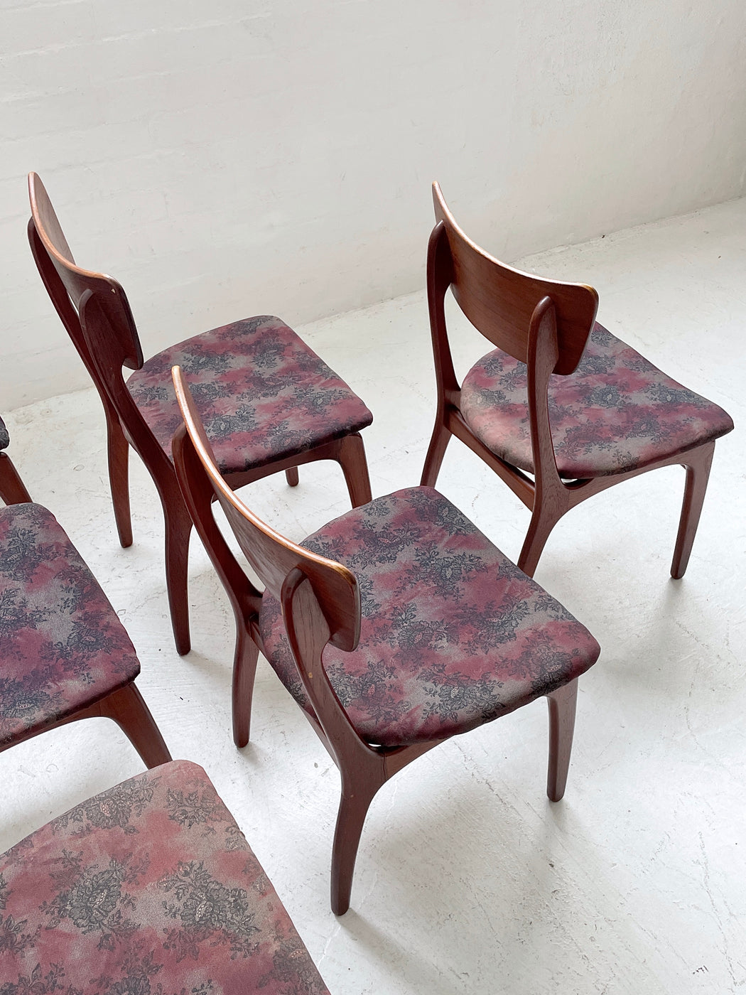 Six Danish Teak Dining Chairs