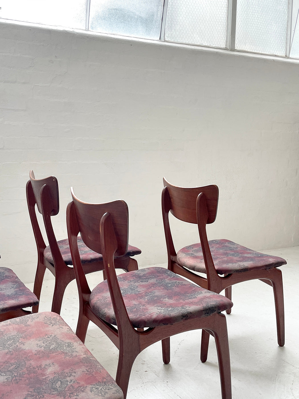 Six Danish Teak Dining Chairs