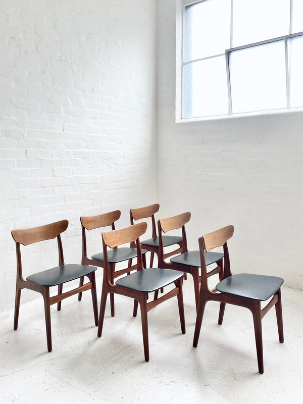 Set of Six Schionning & Elgaard Dining Chairs