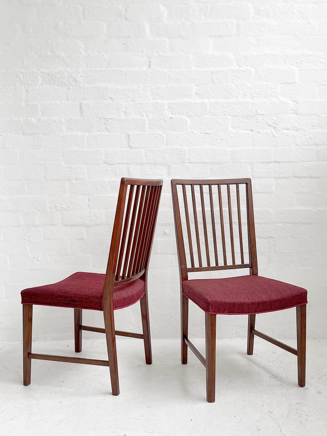 Six Danish Spoke-back Dining Chairs