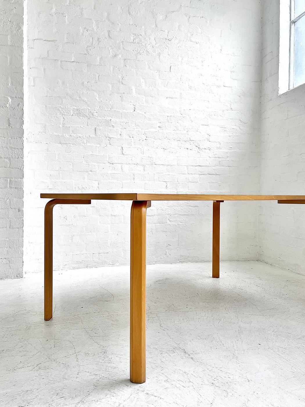 Danish Beech & Linoleum Table/Desk