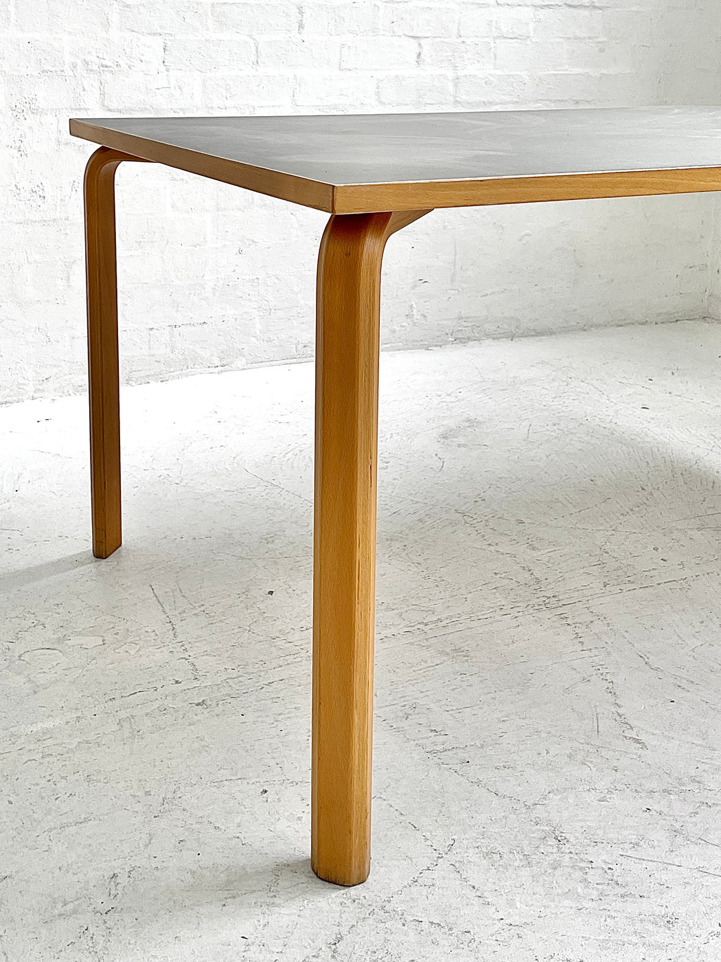 Danish Beech & Linoleum Table/Desk