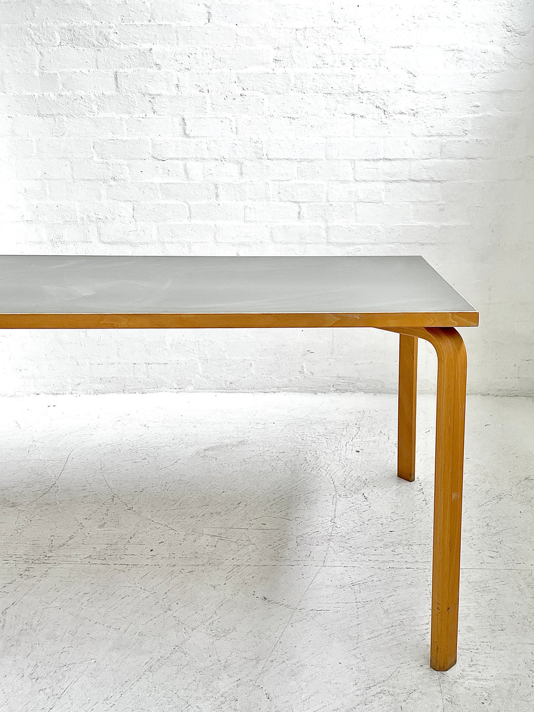 Danish Beech & Linoleum Table/Desk