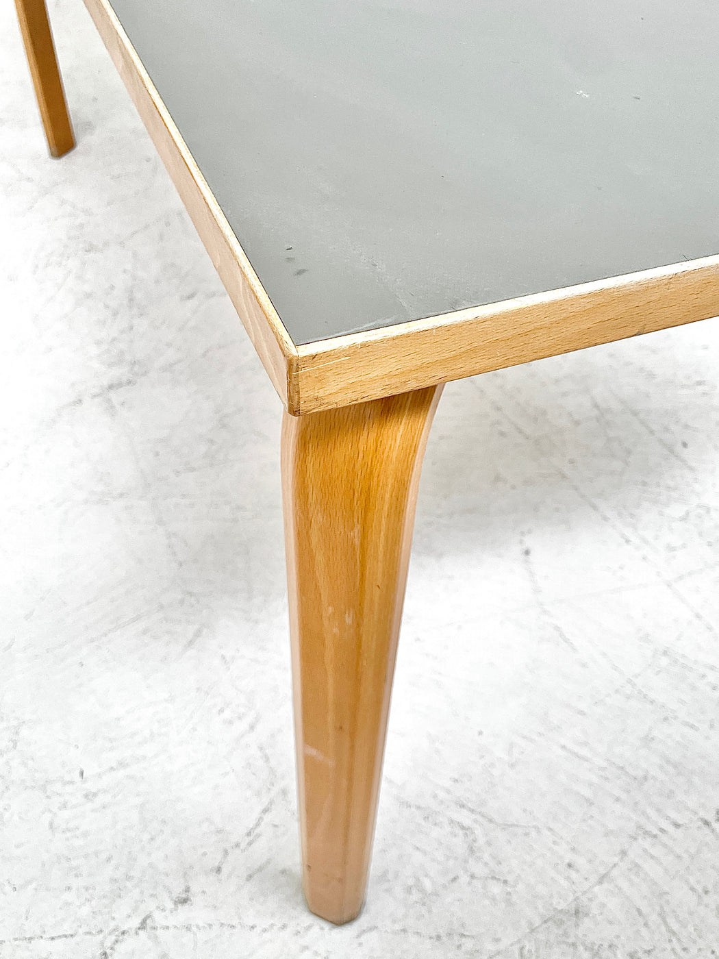Danish Beech & Linoleum Table/Desk
