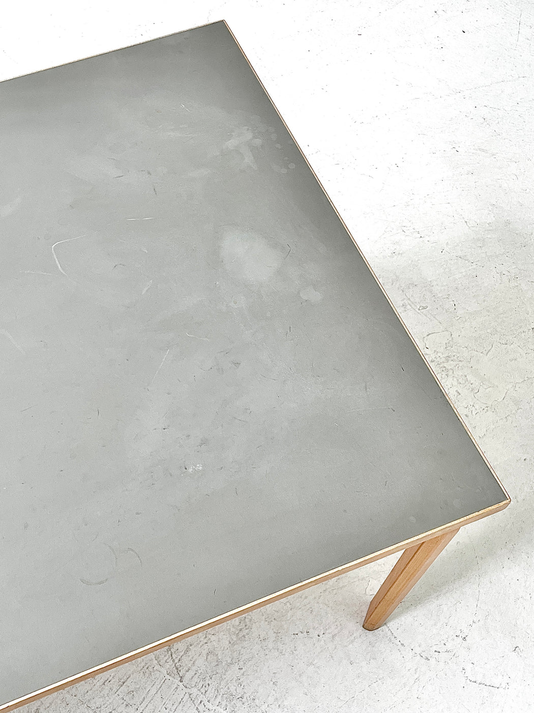 Danish Beech & Linoleum Table/Desk
