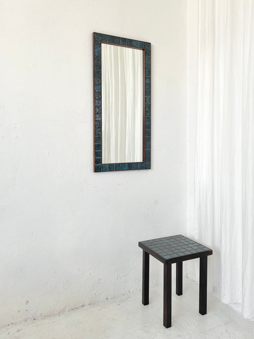 Danish Rosewood Tile Mirror & Side Table