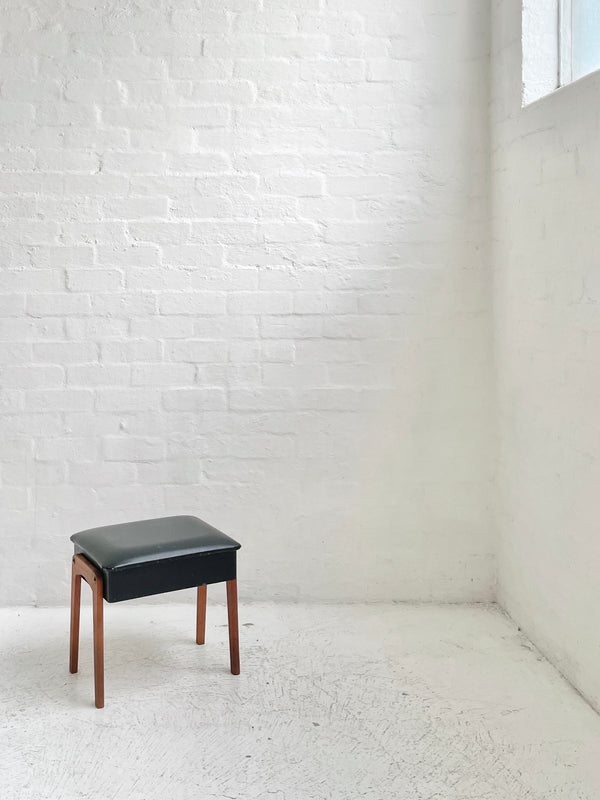 Danish Teak Stool/Storage Box