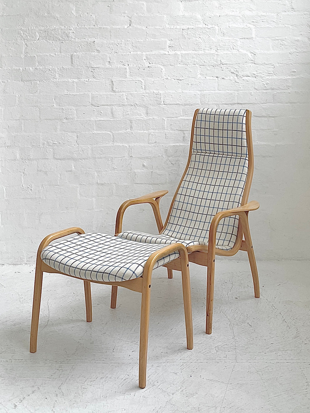 Yngve Ekström 'Lamino' Chair & Footstool