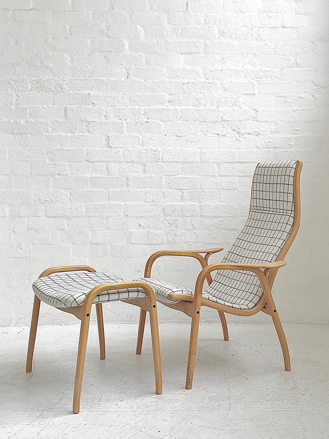 Yngve Ekström 'Lamino' Chair & Footstool