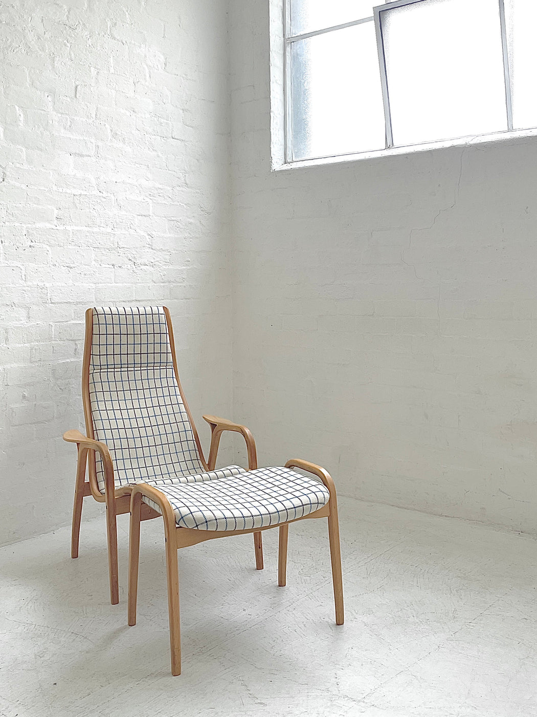 Yngve Ekström 'Lamino' Chair & Footstool
