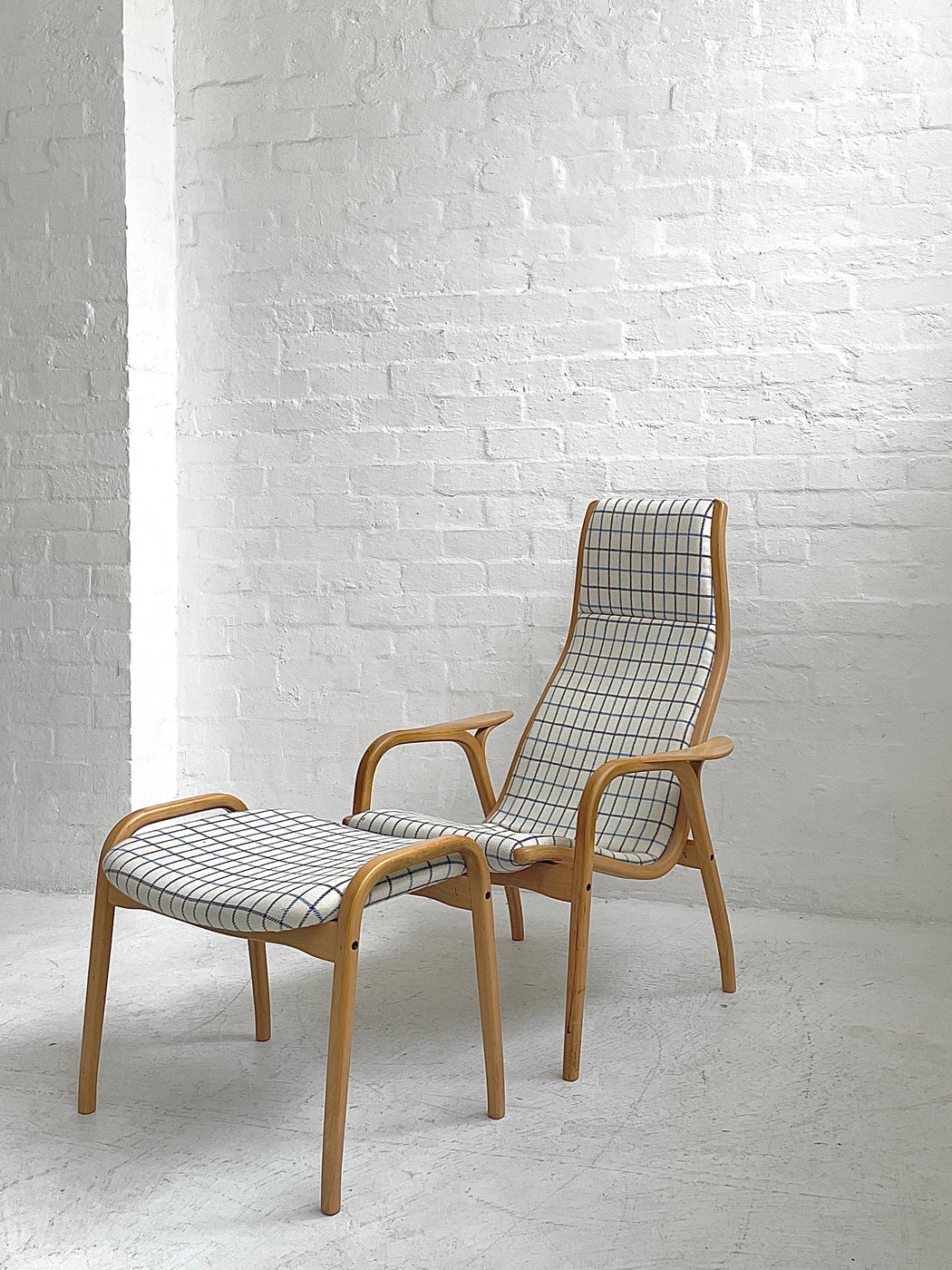Yngve Ekström 'Lamino' Chair & Footstool