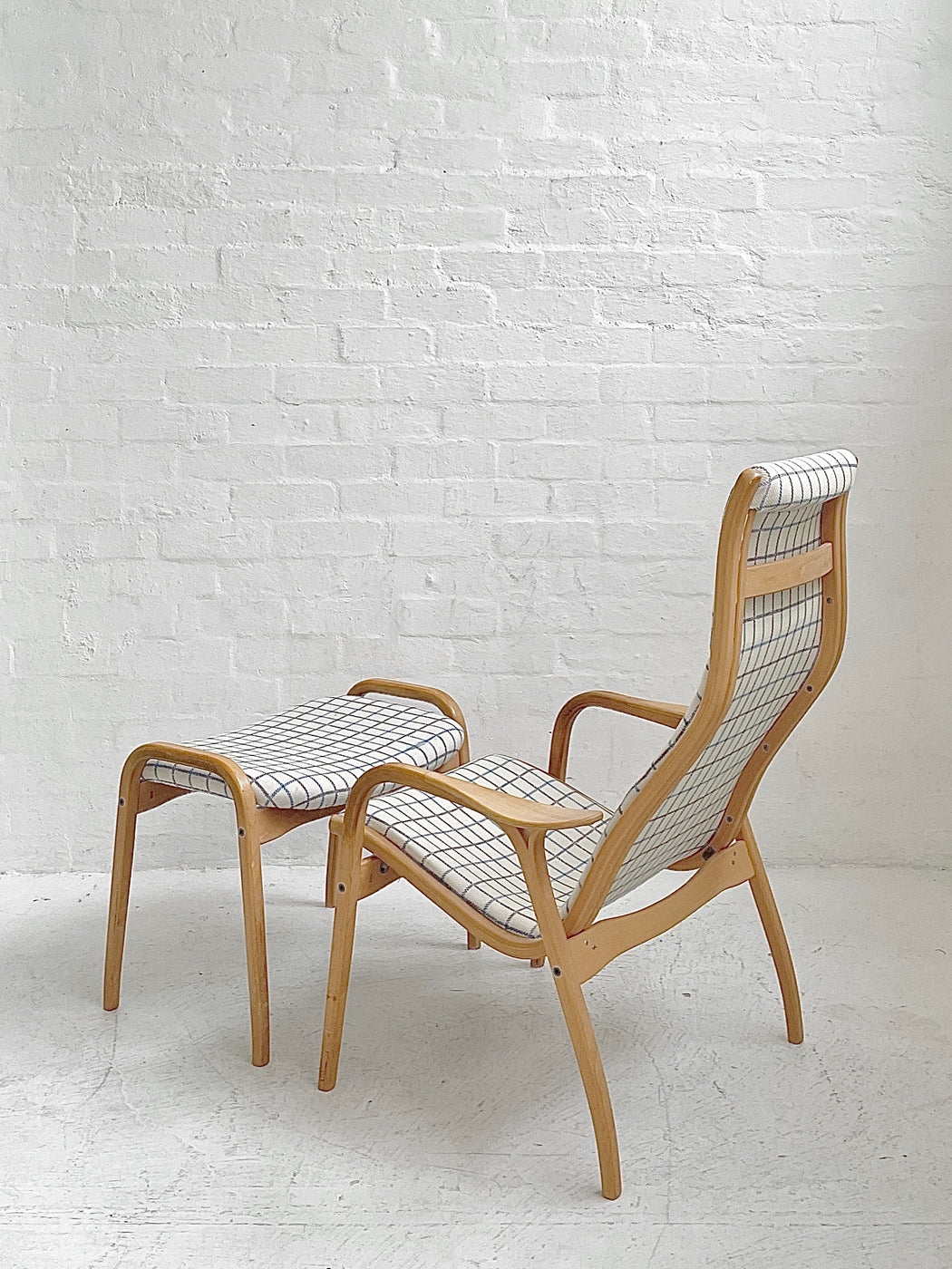 Yngve Ekström 'Lamino' Chair & Footstool