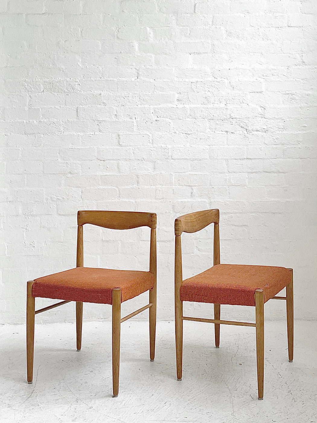 Set of Four H.W. Klein Oak Dining Chairs