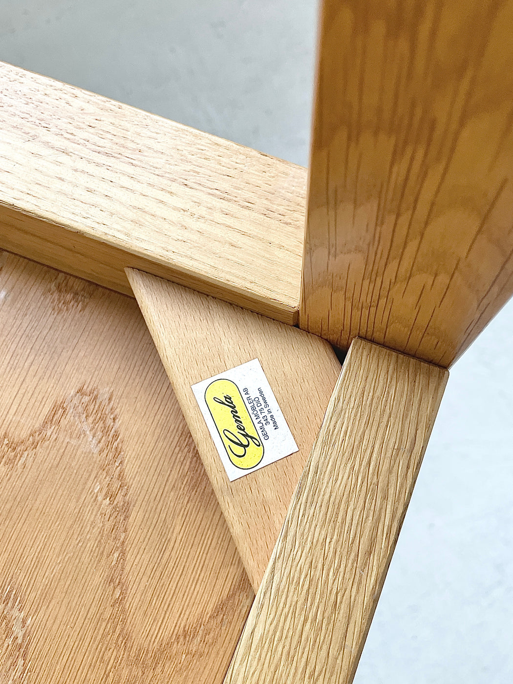 Small Swedish Oak Dining Table