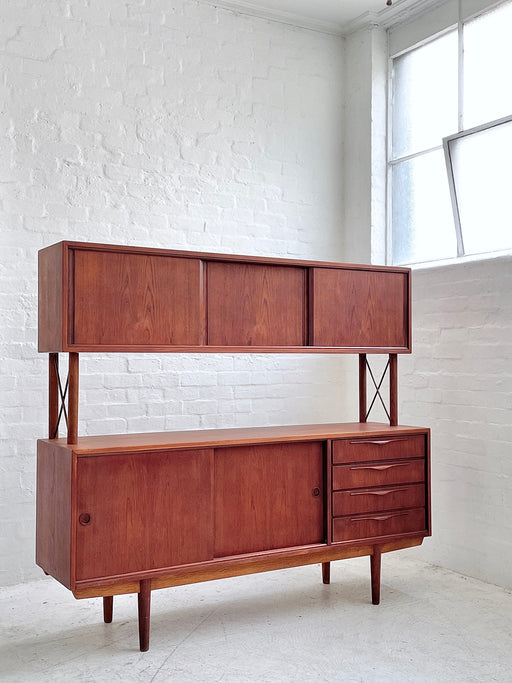 Danish Two-Tiered Teak Sideboard