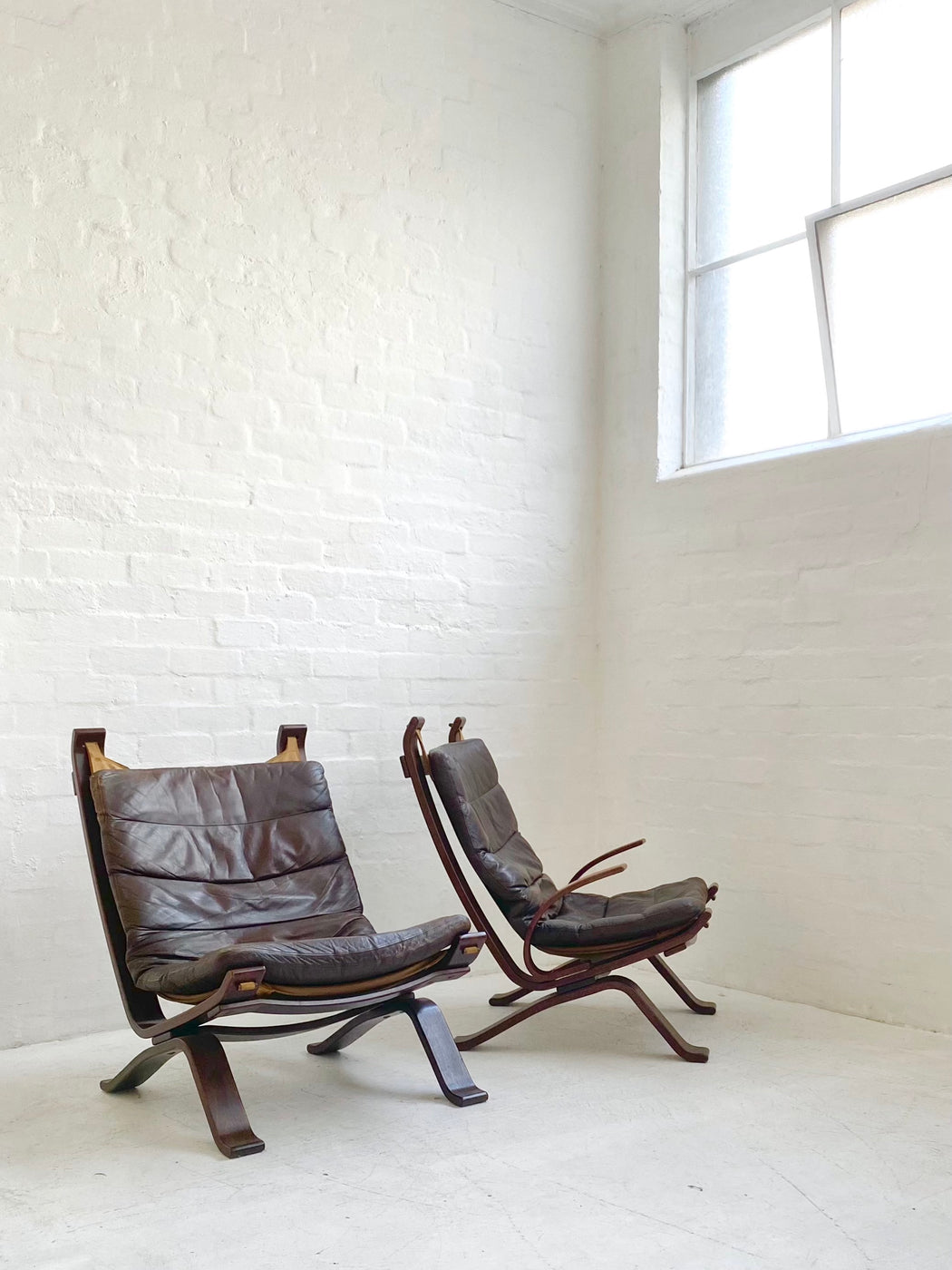 Danish Leather Sling Chair