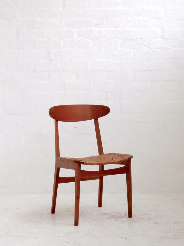 Danish Oak & Cane Chair