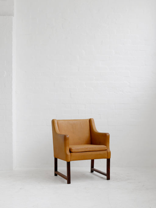 Leather Danish Side Chair