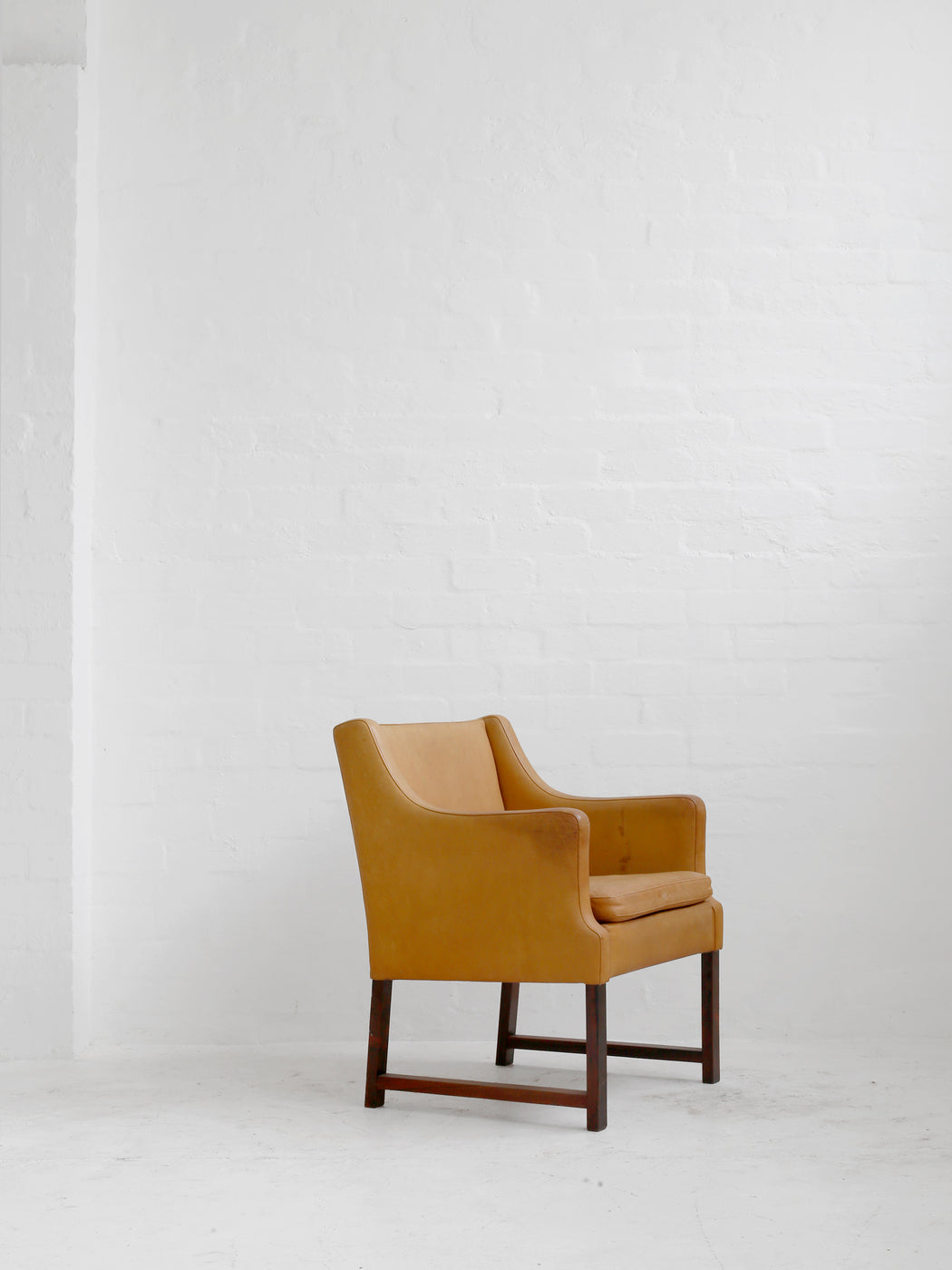 Leather Danish Side Chair