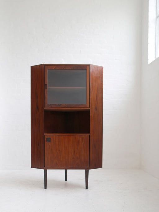 Danish Rosewood Corner Cabinet