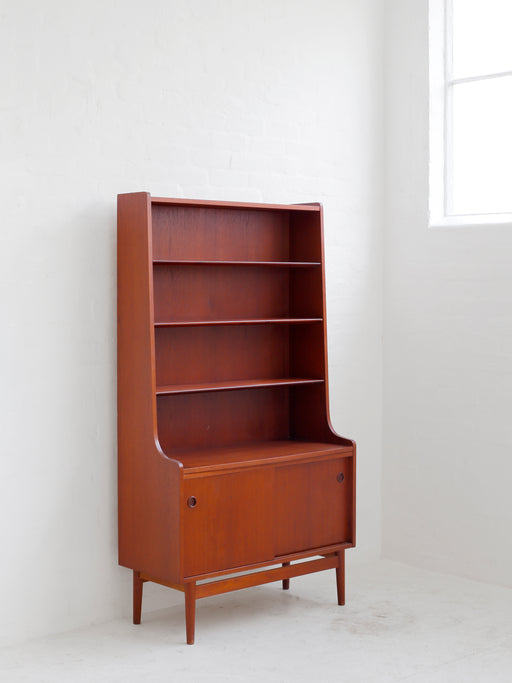 Danish Teak Bookcase Cabinet
