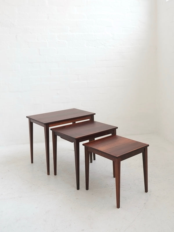 Danish Nest of Rosewood Tables