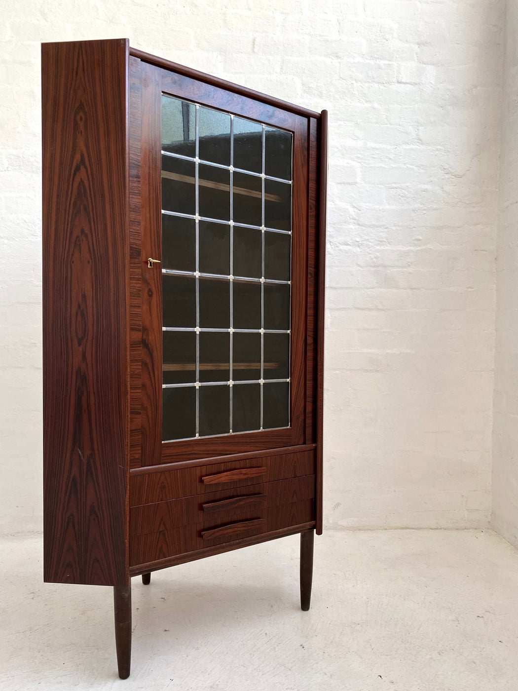 Danish Rosewood Corner Cabinet