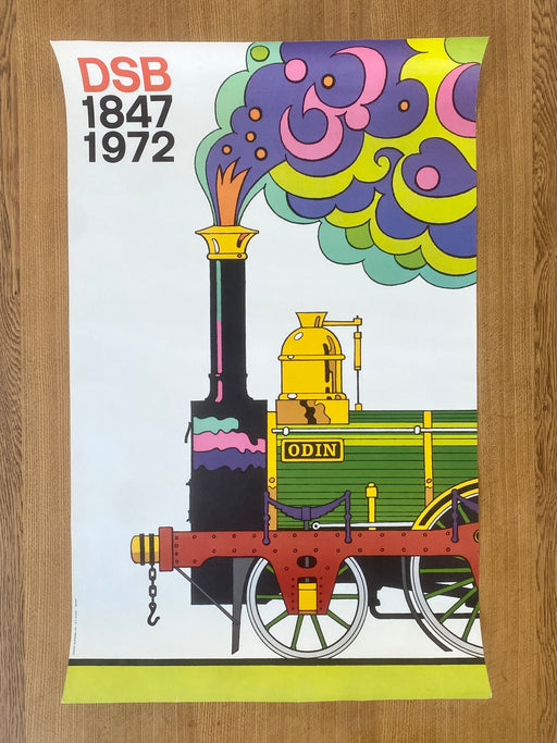 Ib K. Olsen 1972 'DSB' Poster