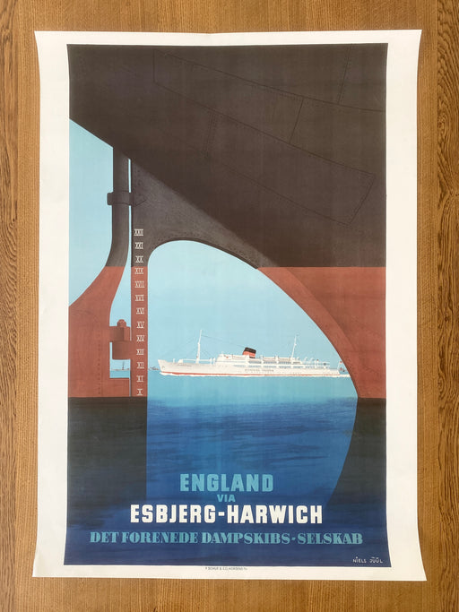 Niels Juul 'Esbjerg-Harwich' Poster