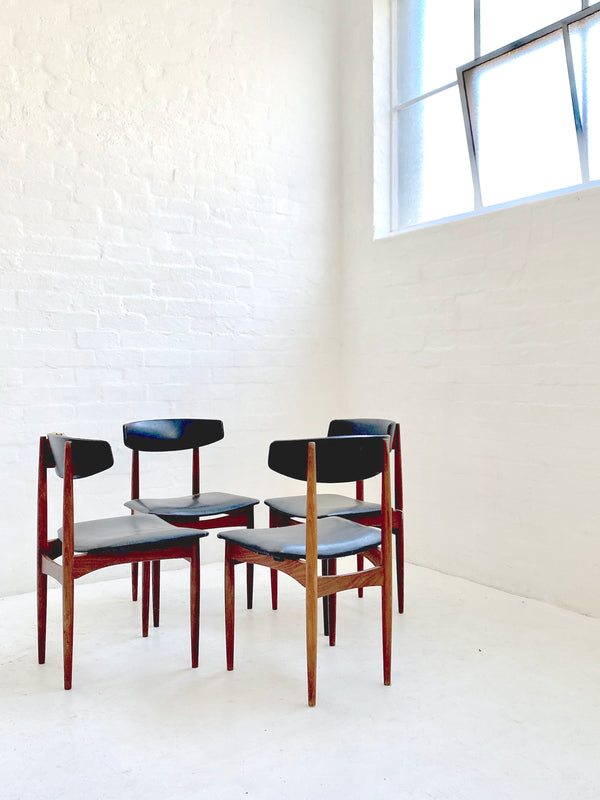 Set of four Danish Teak Dining Chairs