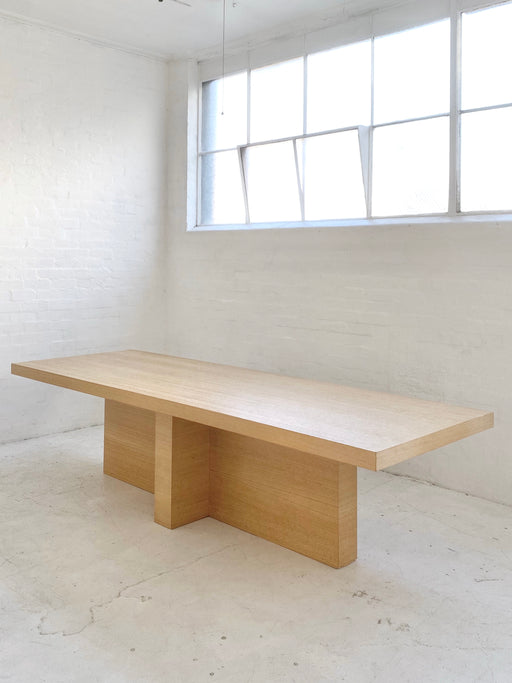 Large Danish Oak Dining Table