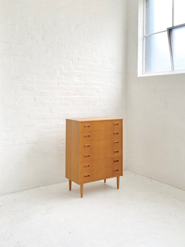 Danish Oak Chest of Drawers