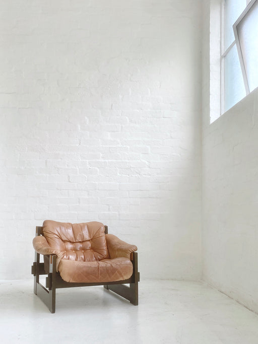 Danish Leather Sling Chair