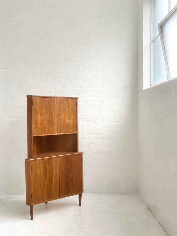 Danish Teak Corner Cabinet
