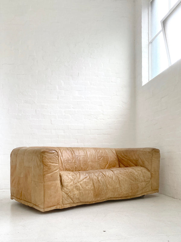 Cognac Leather Sofa