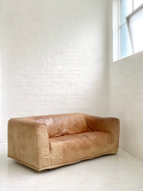 Cognac Leather Sofa