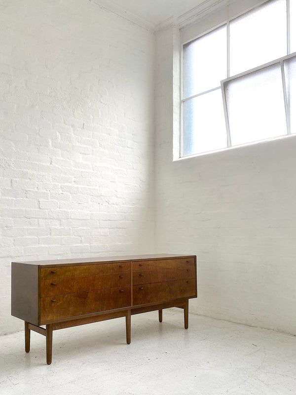Danish Flame Walnut Sideboard