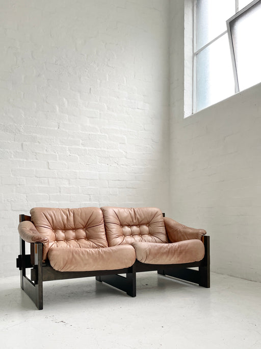 Danish Leather Sling Sofa
