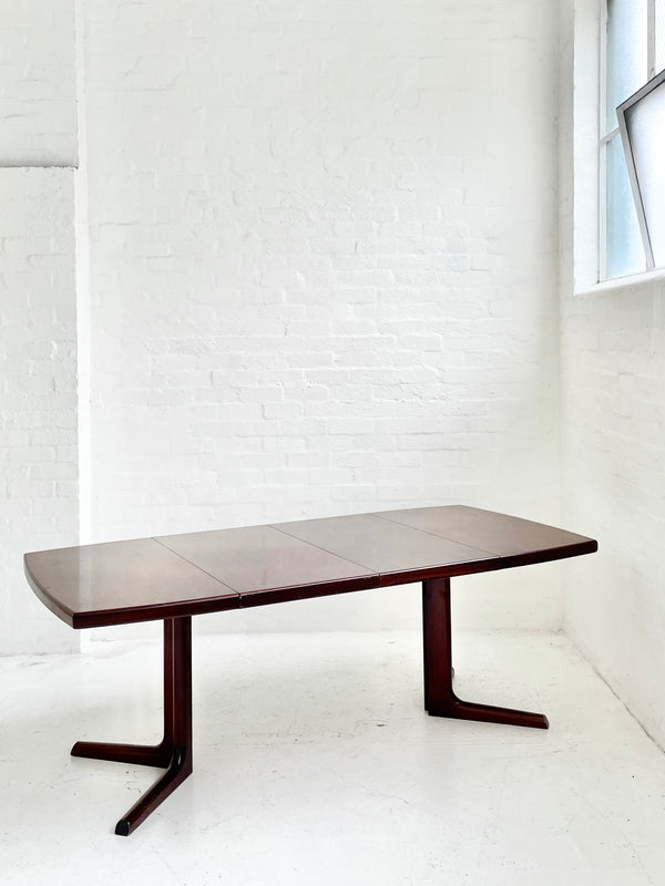 Danish 1970s Pedestal Dining Table