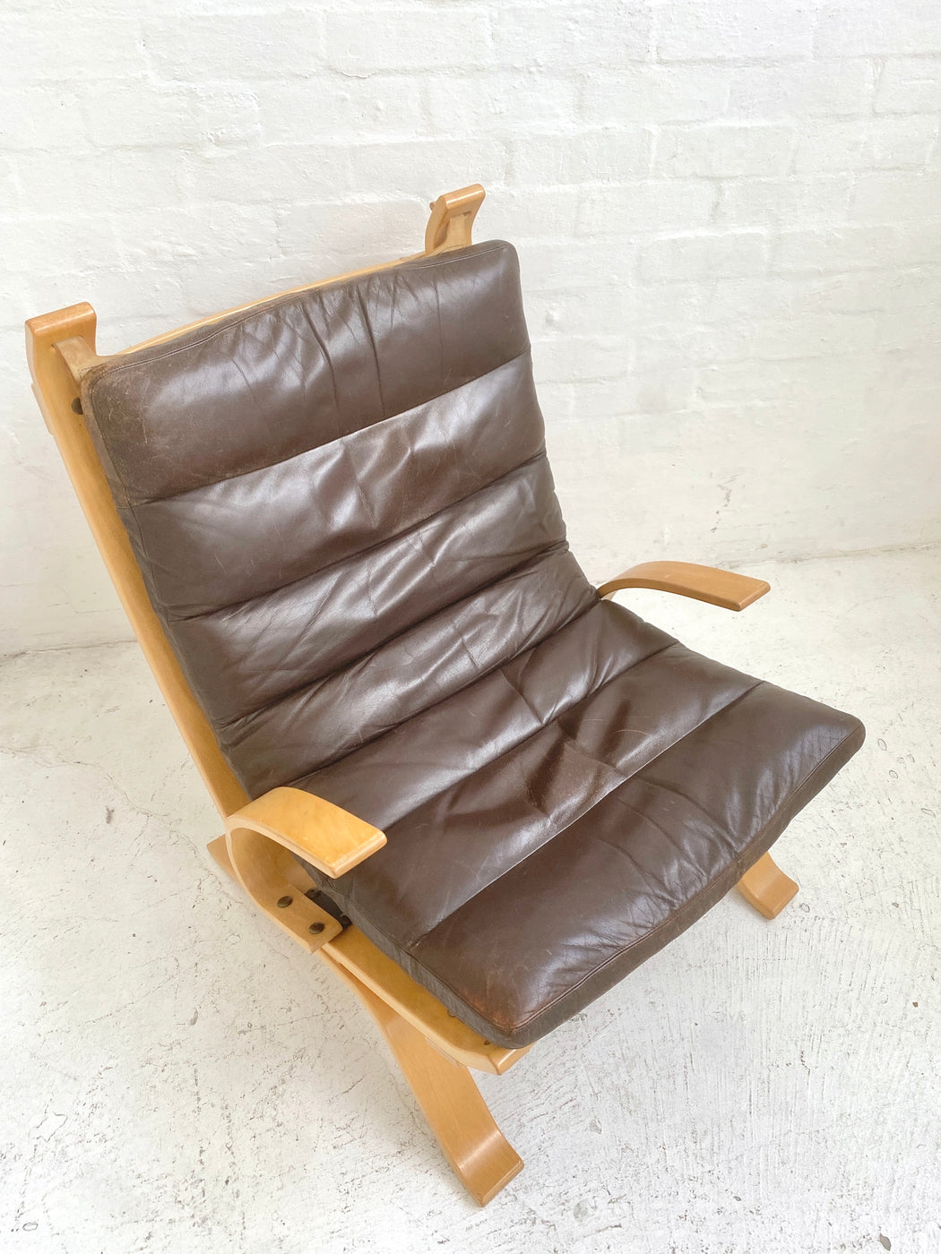 Danish Leather Sling Chair