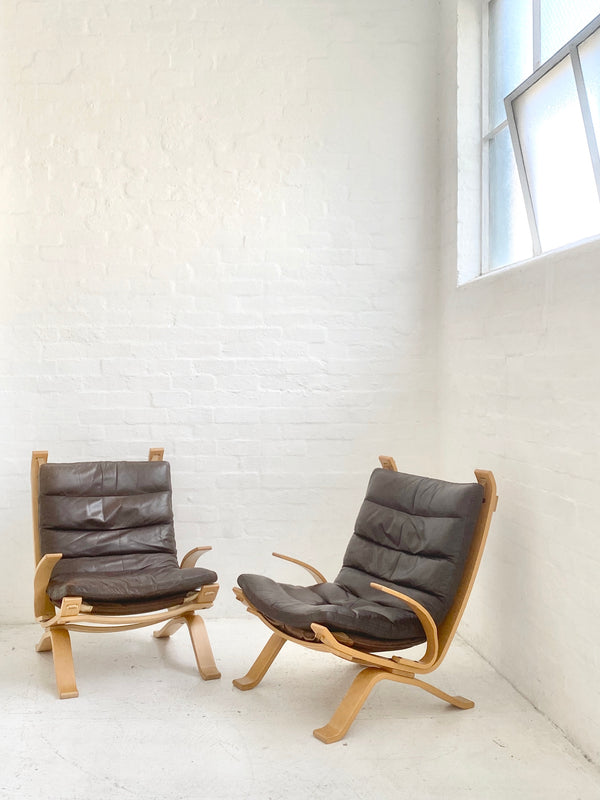 Danish Leather Sling Chair