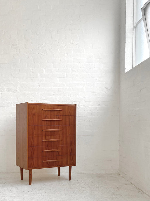 Large Restored  Danish Teak Chest of Drawers