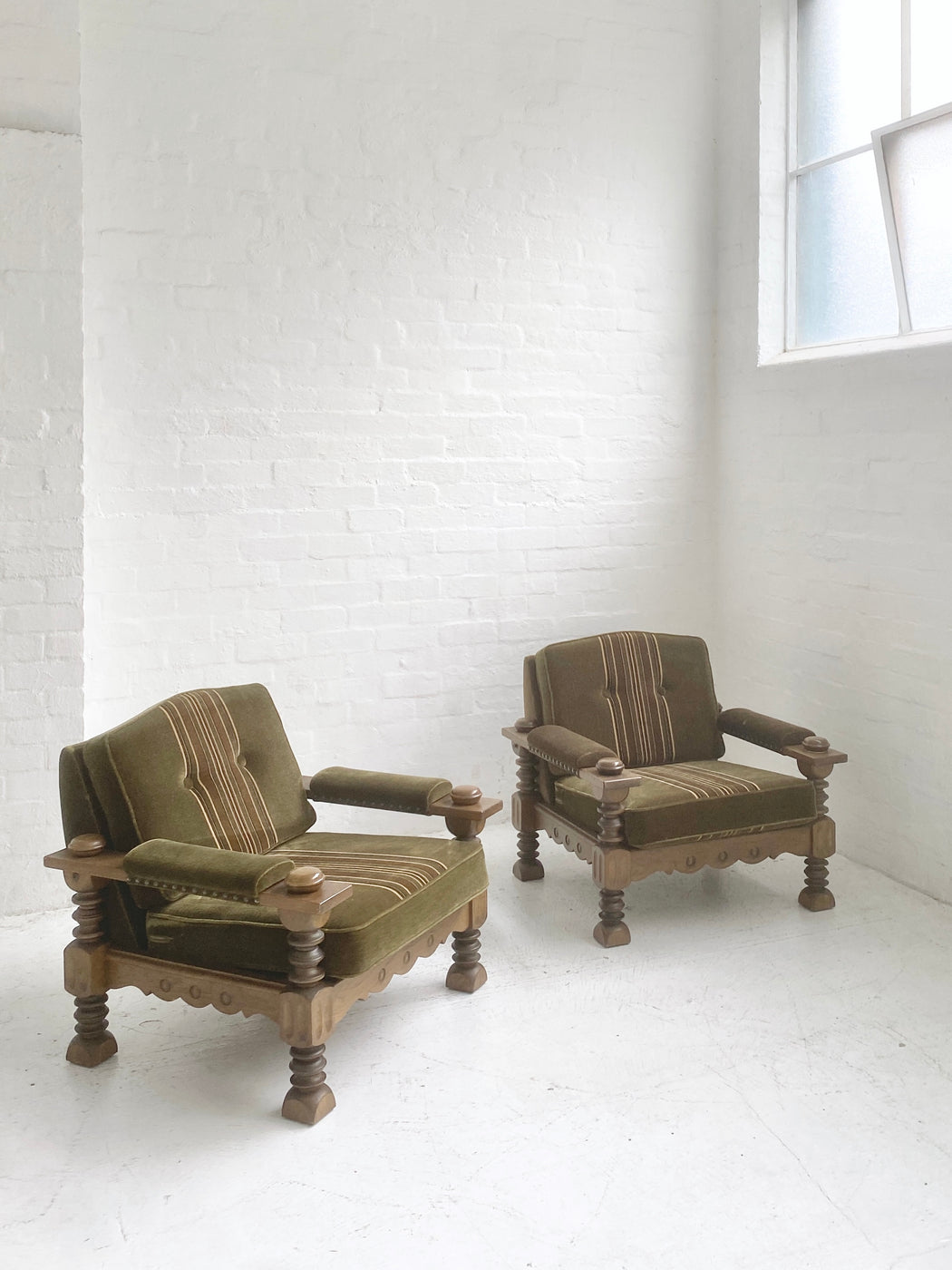 Large Danish 'Folk' Lounge Chair