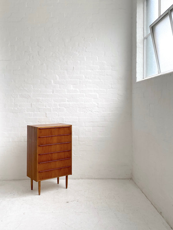 Small Danish Teak Chest of Drawers