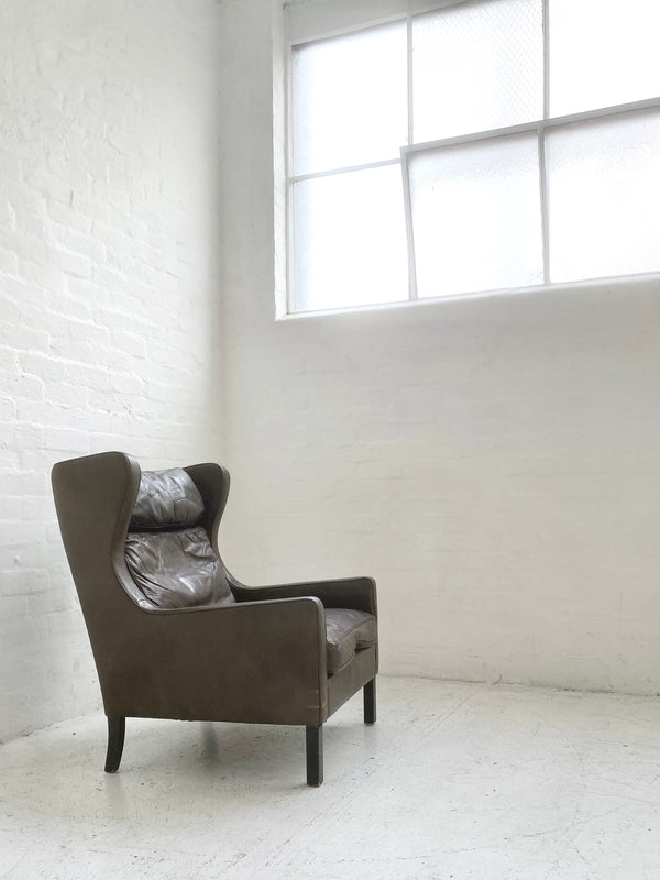 Danish Leather Lounge Chair