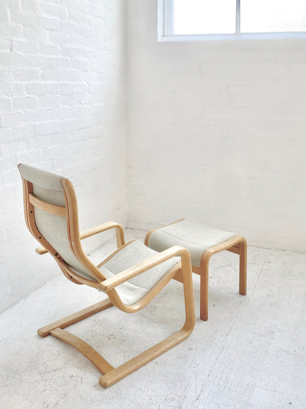 Yngve Ekström 'Lamello' Chair & Footstool